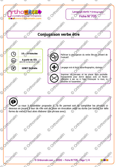 Page 1 de la fiche