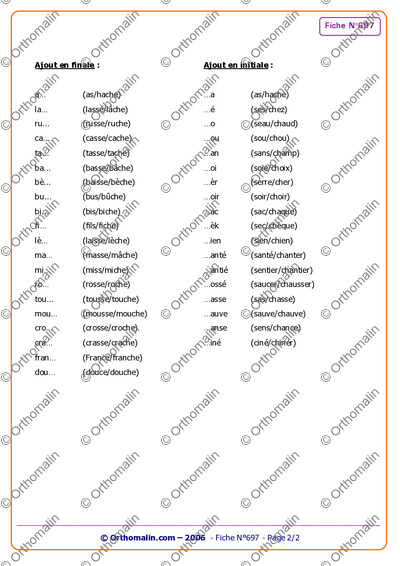Page 2 de la fiche