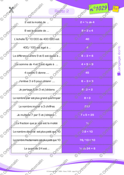 Page 3 de la fiche