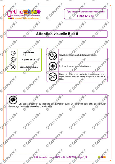 Page 1 de la fiche