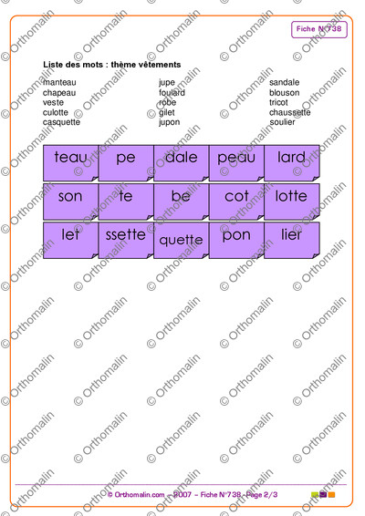 Page 2 de la fiche