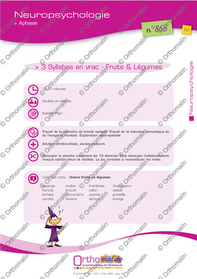 Page 1 de la fiche