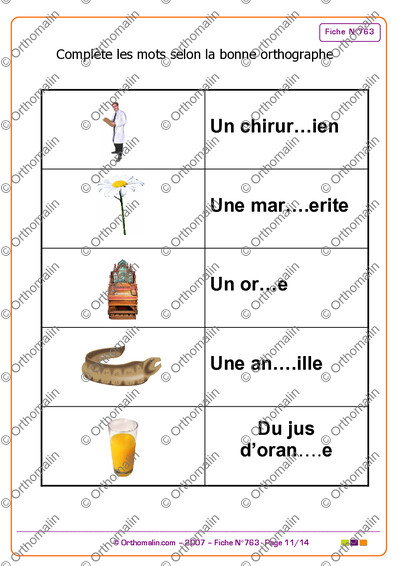 Page 11 de la fiche