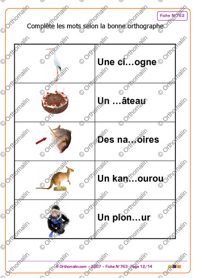 Page 12 de la fiche