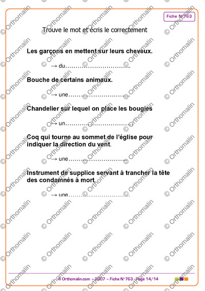 Page 14 de la fiche