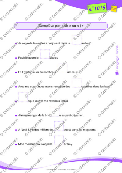 Page 3 de la fiche