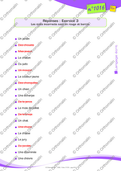 Page 9 de la fiche