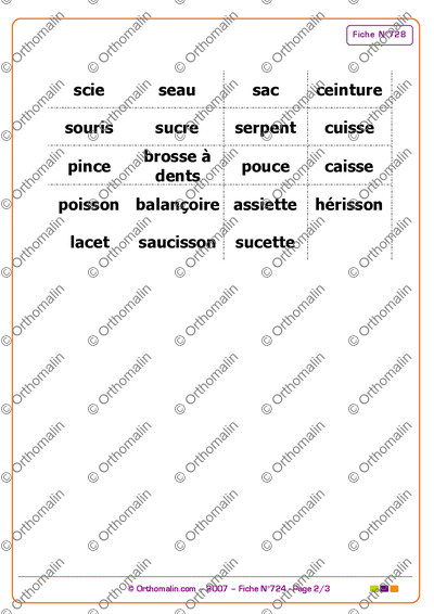 Page 2 de la fiche