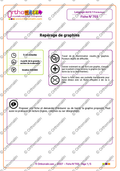 Page 1 de la fiche