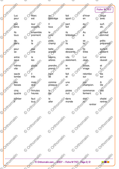 Page 2 de la fiche