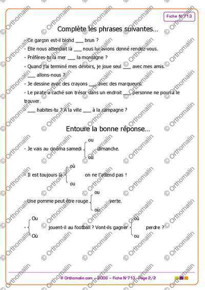 Page 2 de la fiche