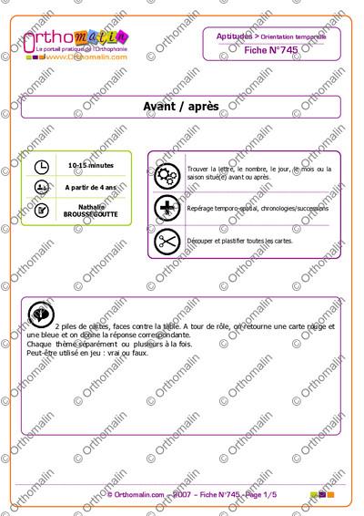Page 1 de la fiche