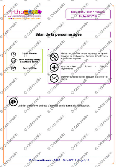 Page 1 de la fiche