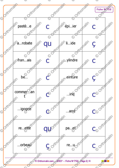 Page 2 de la fiche