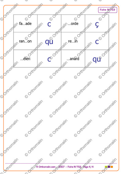 Page 4 de la fiche