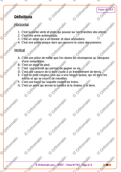 Page 3 de la fiche