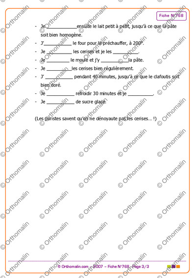 Page 3 de la fiche