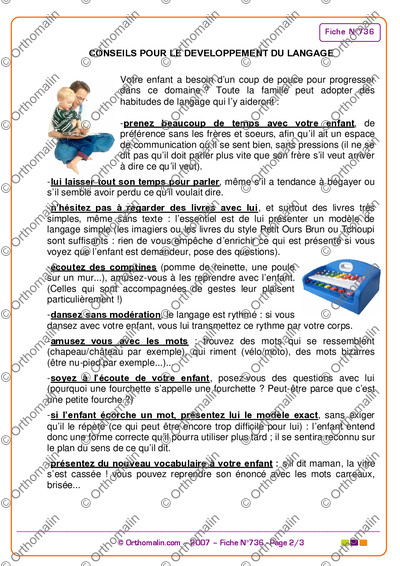 Page 2 de la fiche