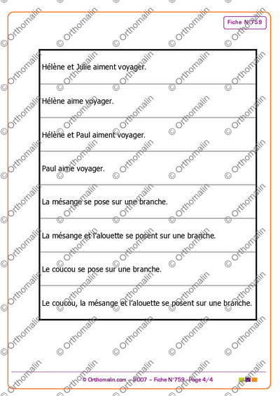 Page 4 de la fiche