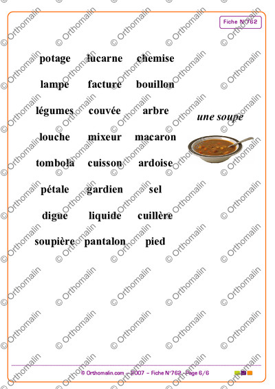 Page 6 de la fiche