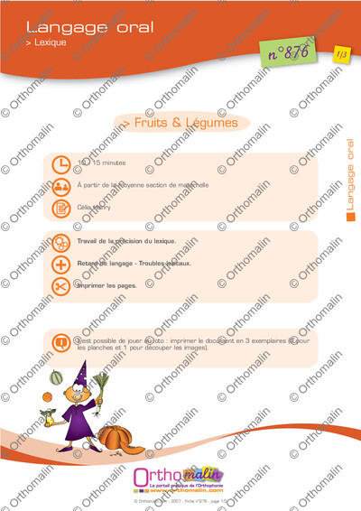 Page 1 de la fiche