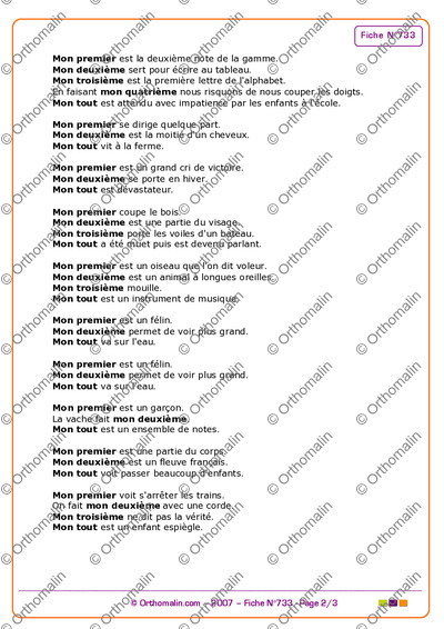 Page 2 de la fiche