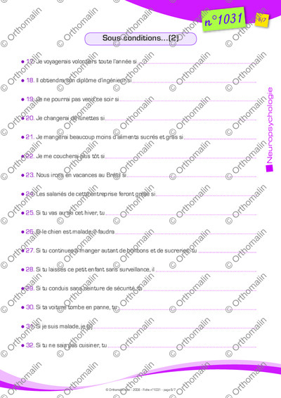 Page 6 de la fiche