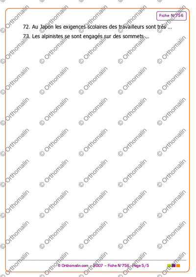 Page 5 de la fiche