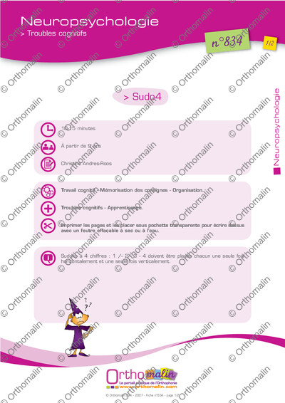 Page 1 de la fiche