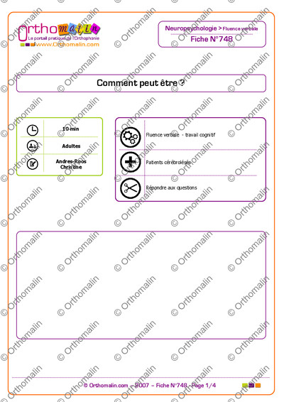 Page 1 de la fiche
