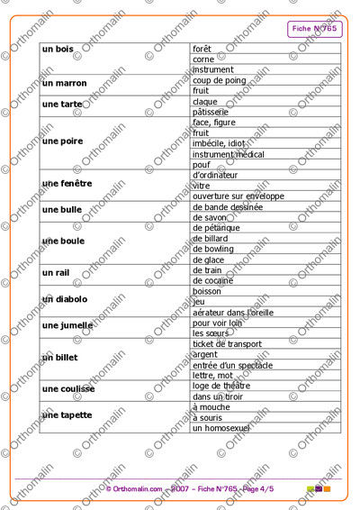 Page 4 de la fiche