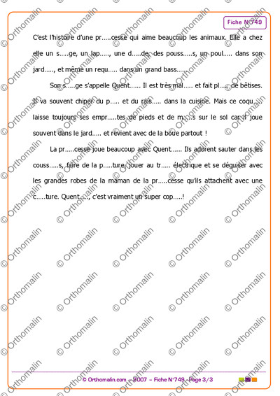 Page 3 de la fiche