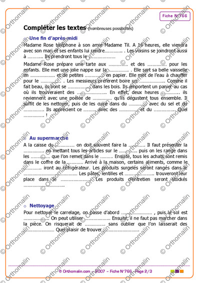 Page 2 de la fiche