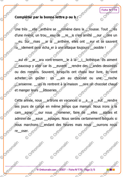 Page 3 de la fiche