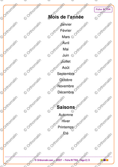 Page 2 de la fiche