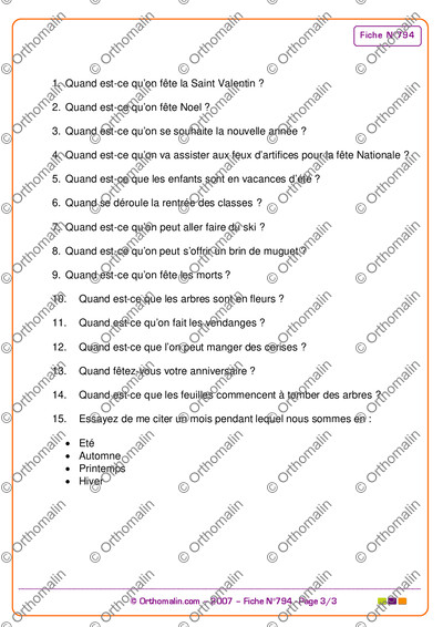Page 3 de la fiche