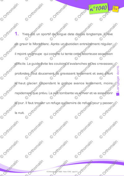 Page 2 de la fiche