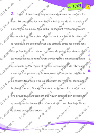 Page 3 de la fiche