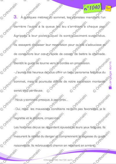 Page 4 de la fiche