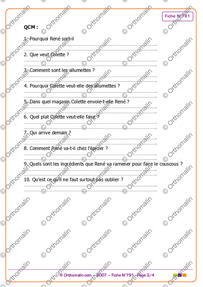 Page 3 de la fiche