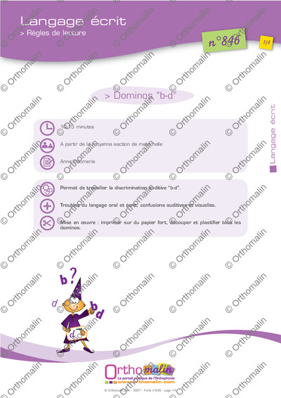 Page 1 de la fiche