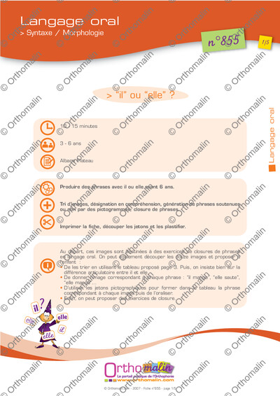 Page 1 de la fiche