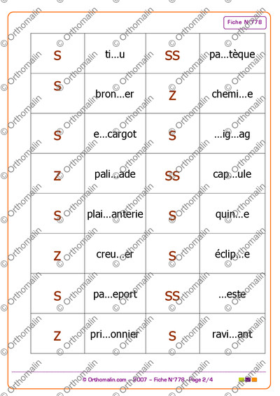 Page 2 de la fiche