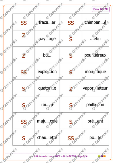 Page 3 de la fiche