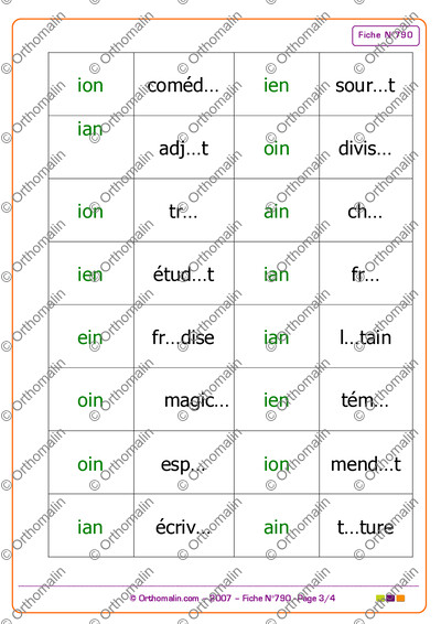 Page 3 de la fiche