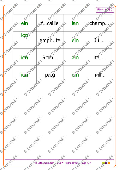 Page 4 de la fiche