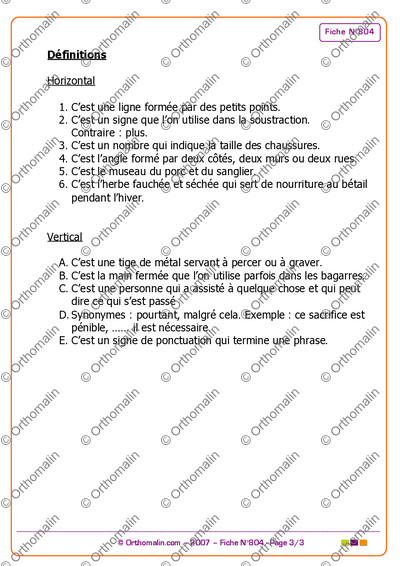 Page 3 de la fiche