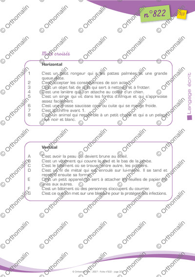 Page 3 de la fiche