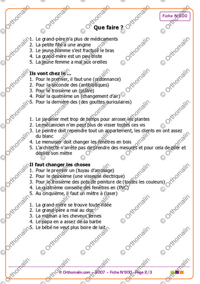 Page 2 de la fiche