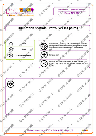 Page 1 de la fiche